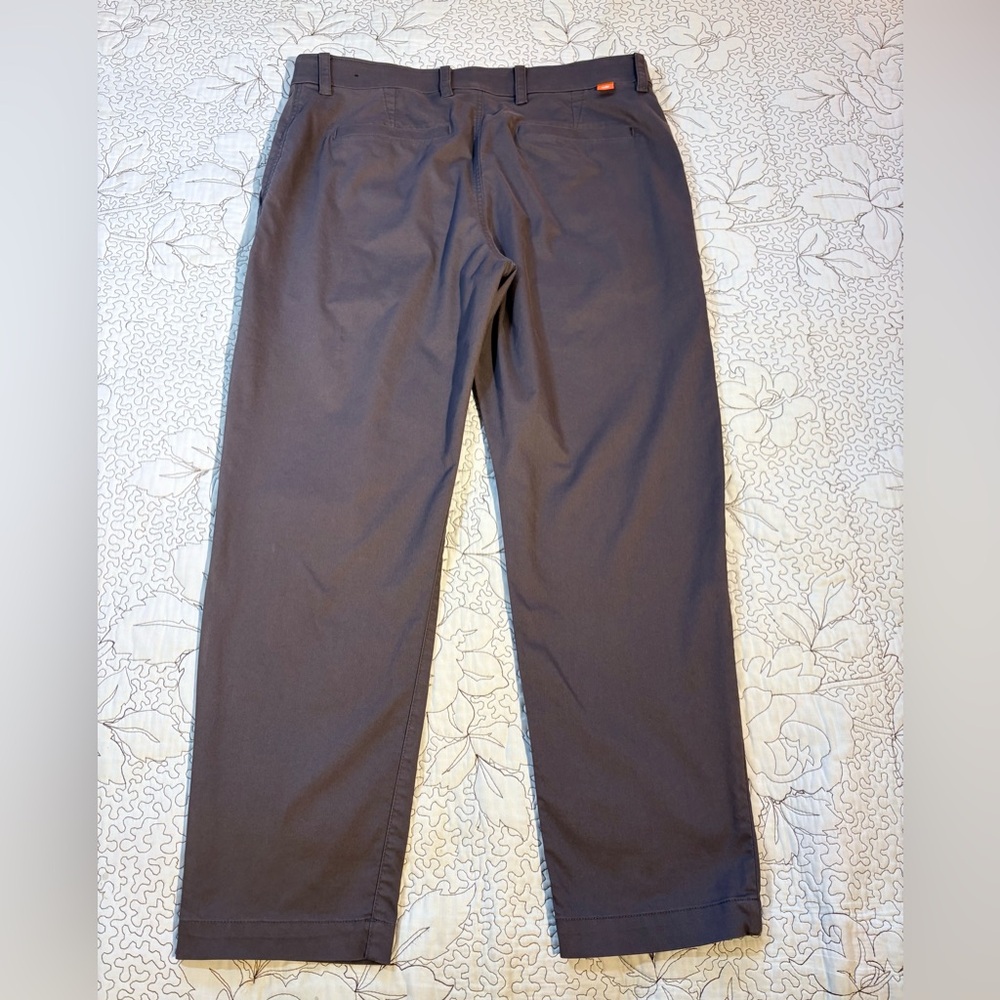 NIKE Dri- Fit Flat Front Classic Pants in Gray Mens Size 34x30💚 - Picture 9 of 13